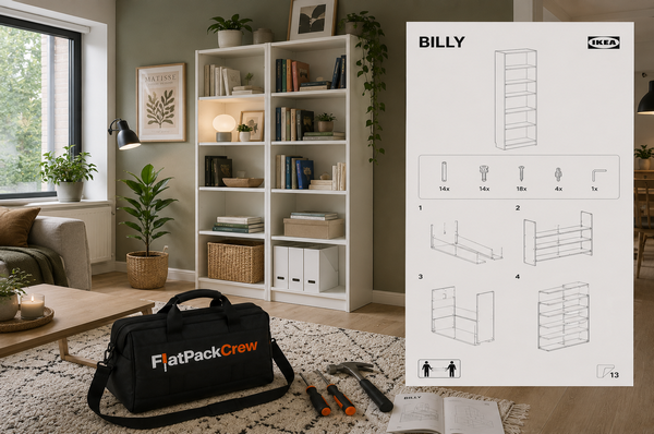 FlatPackCrew Assembled Billy Bookshelf